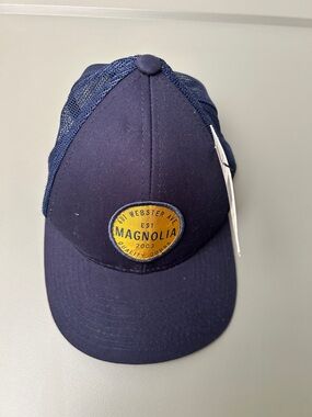 Magnolia Navy Cap with Yellow Patch